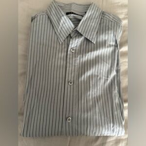 Theory men’s button down stripe shirt